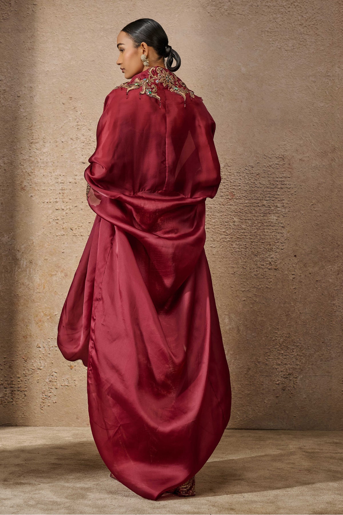 Corset, Drape And Cape Co Ord Set