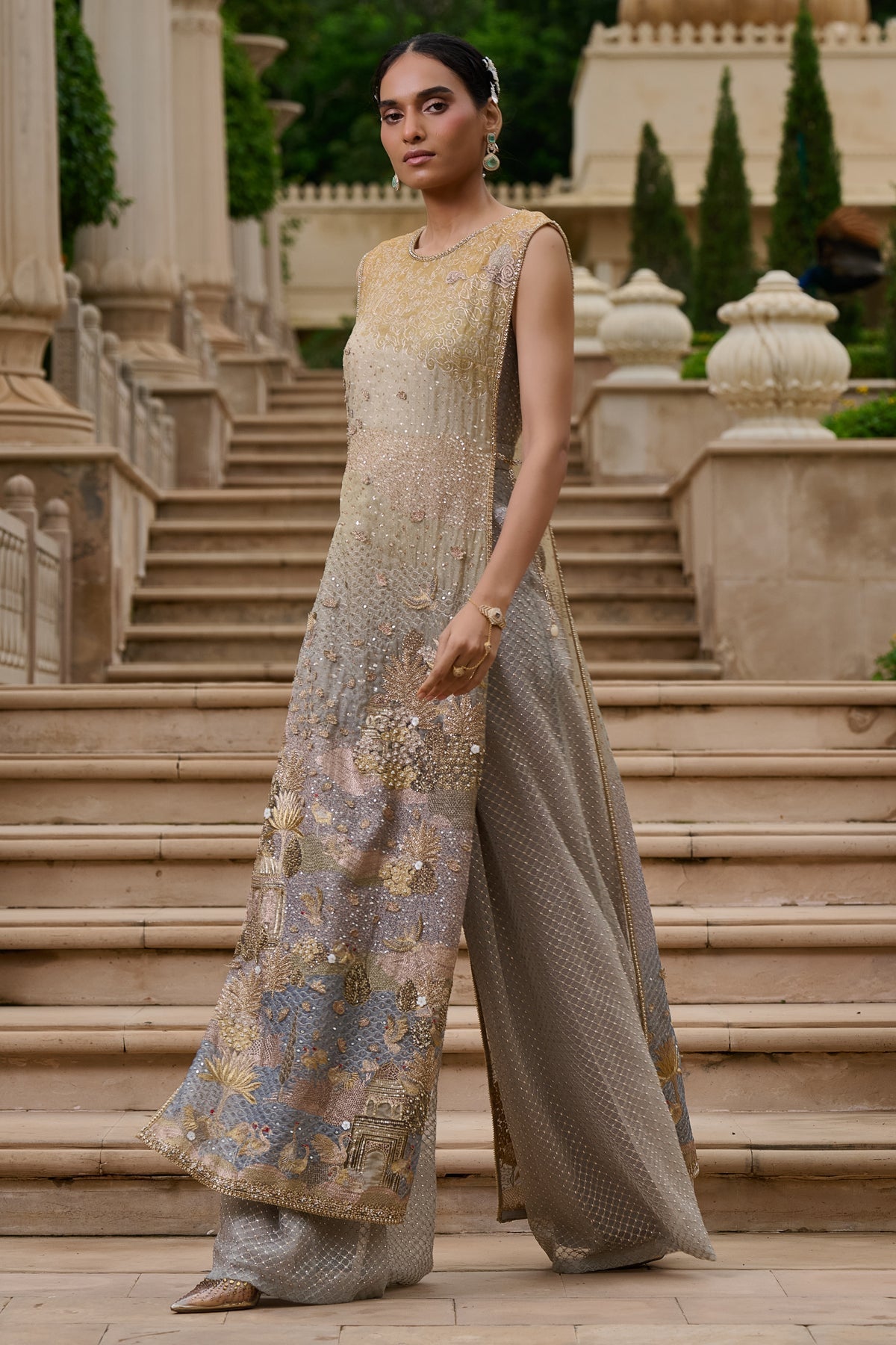 Quintessence Embellished Pichwai Jumpsuit