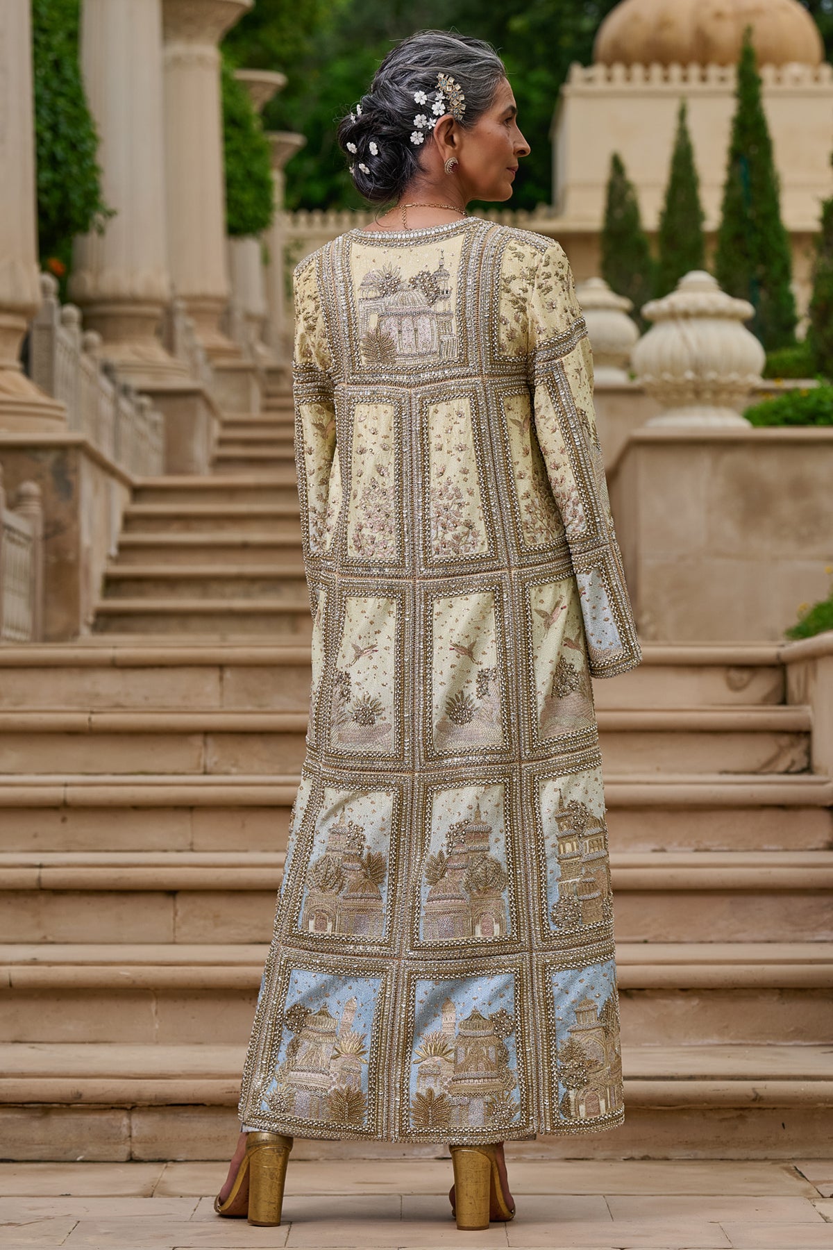 Signature Pichwai Embellished Jacket Set