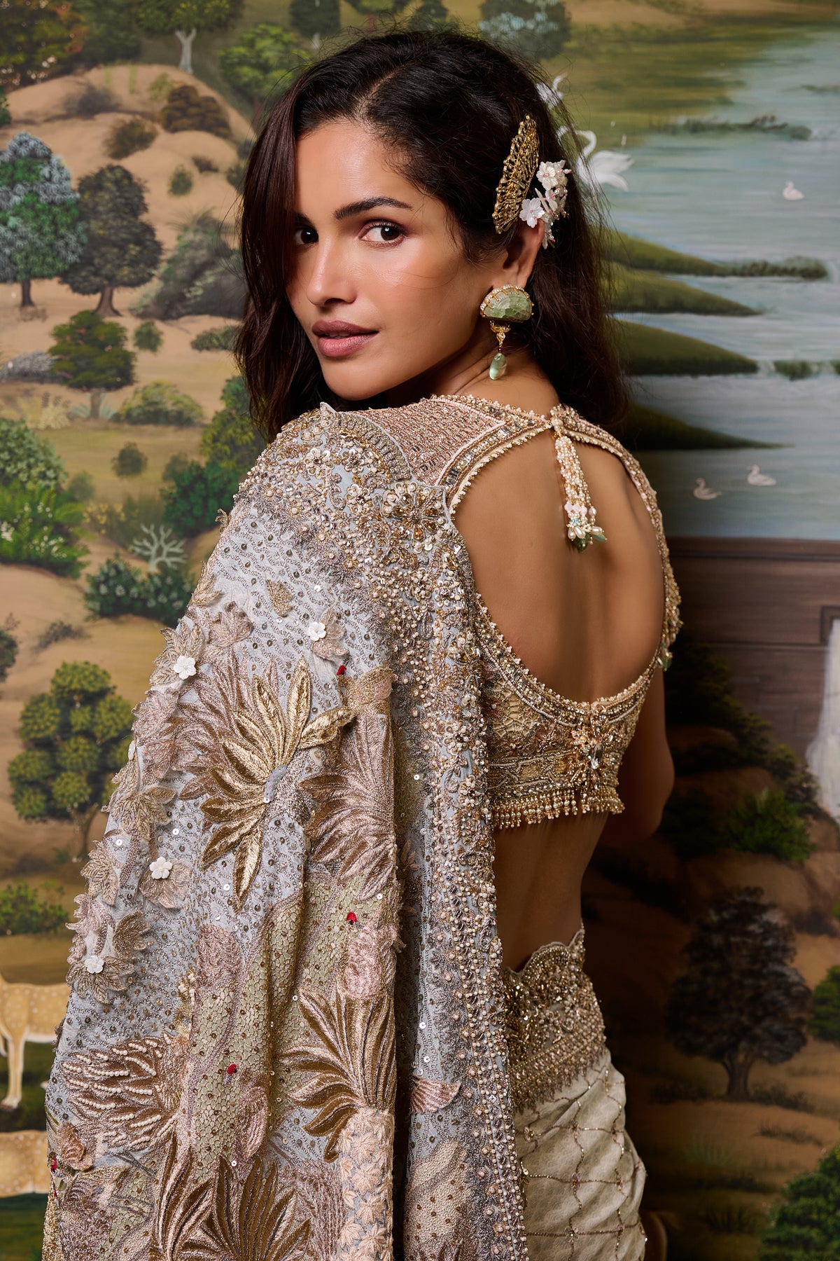 Embellished Signature Pichwai Saree