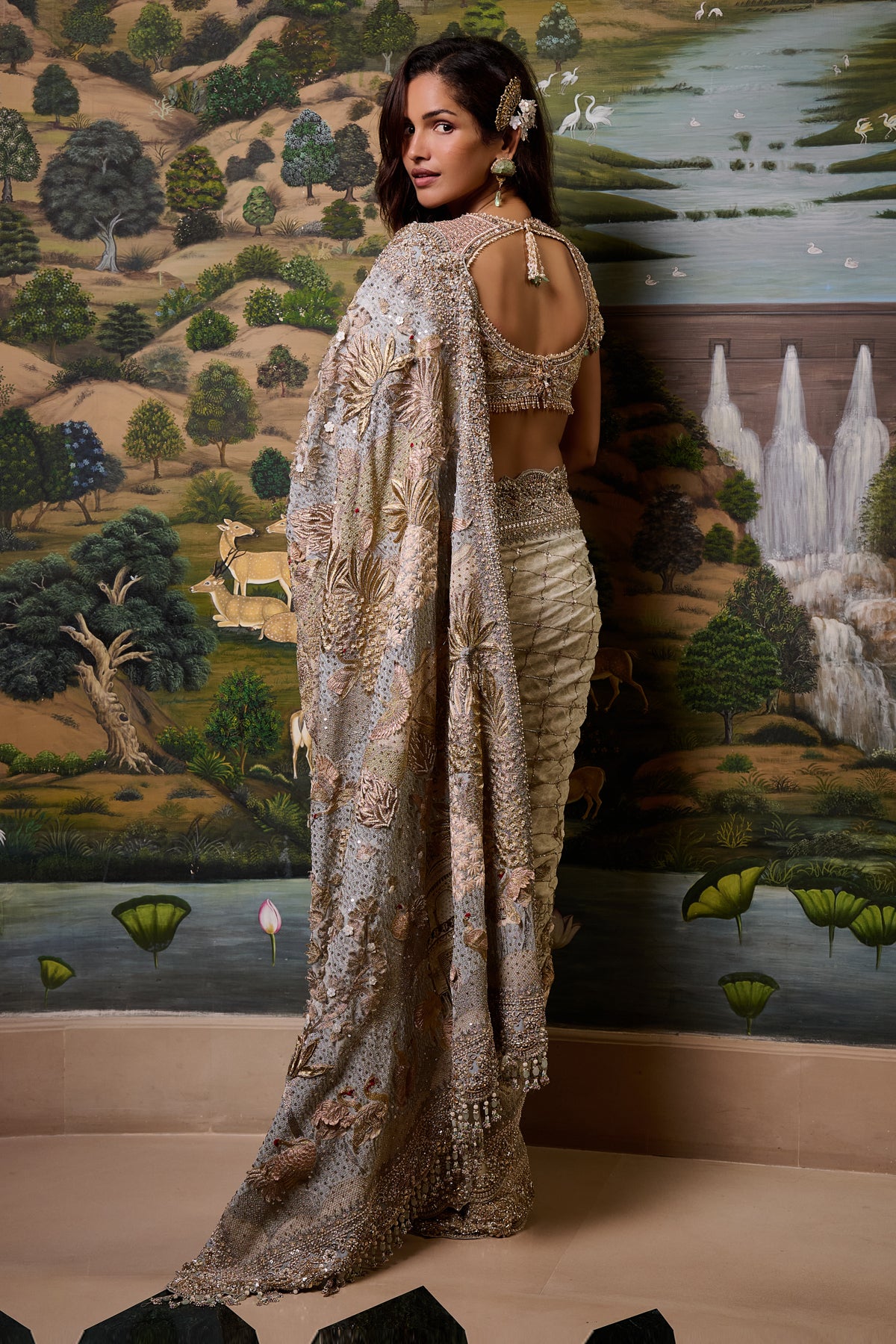 Embellished Signature Pichwai Saree