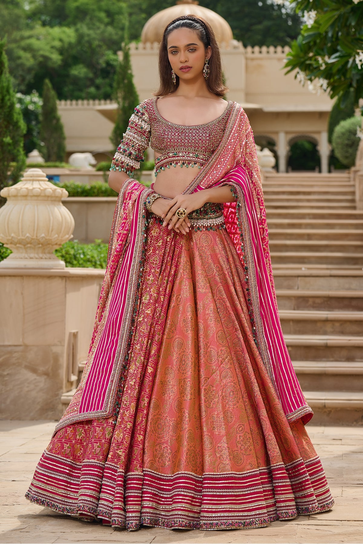 Gharchola & Brocade Lehenga