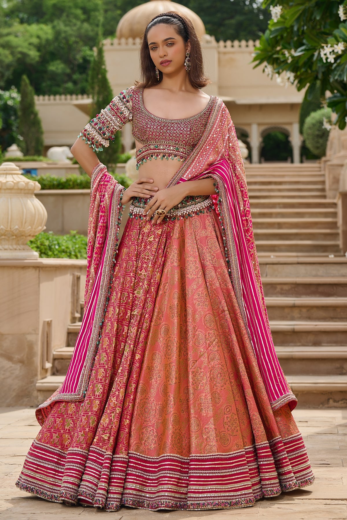 Gharchola & Brocade Lehenga