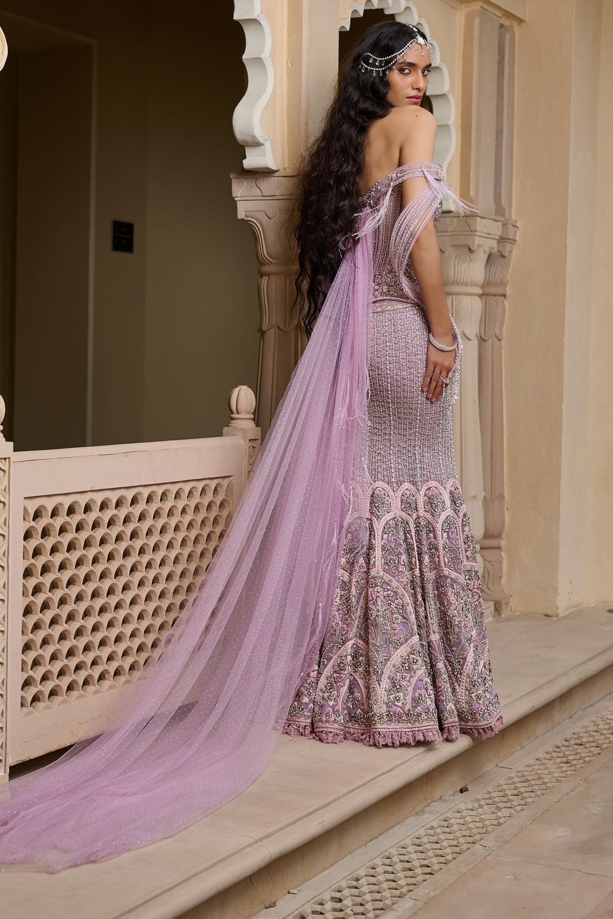 Crystal Fishtail Skirt Set