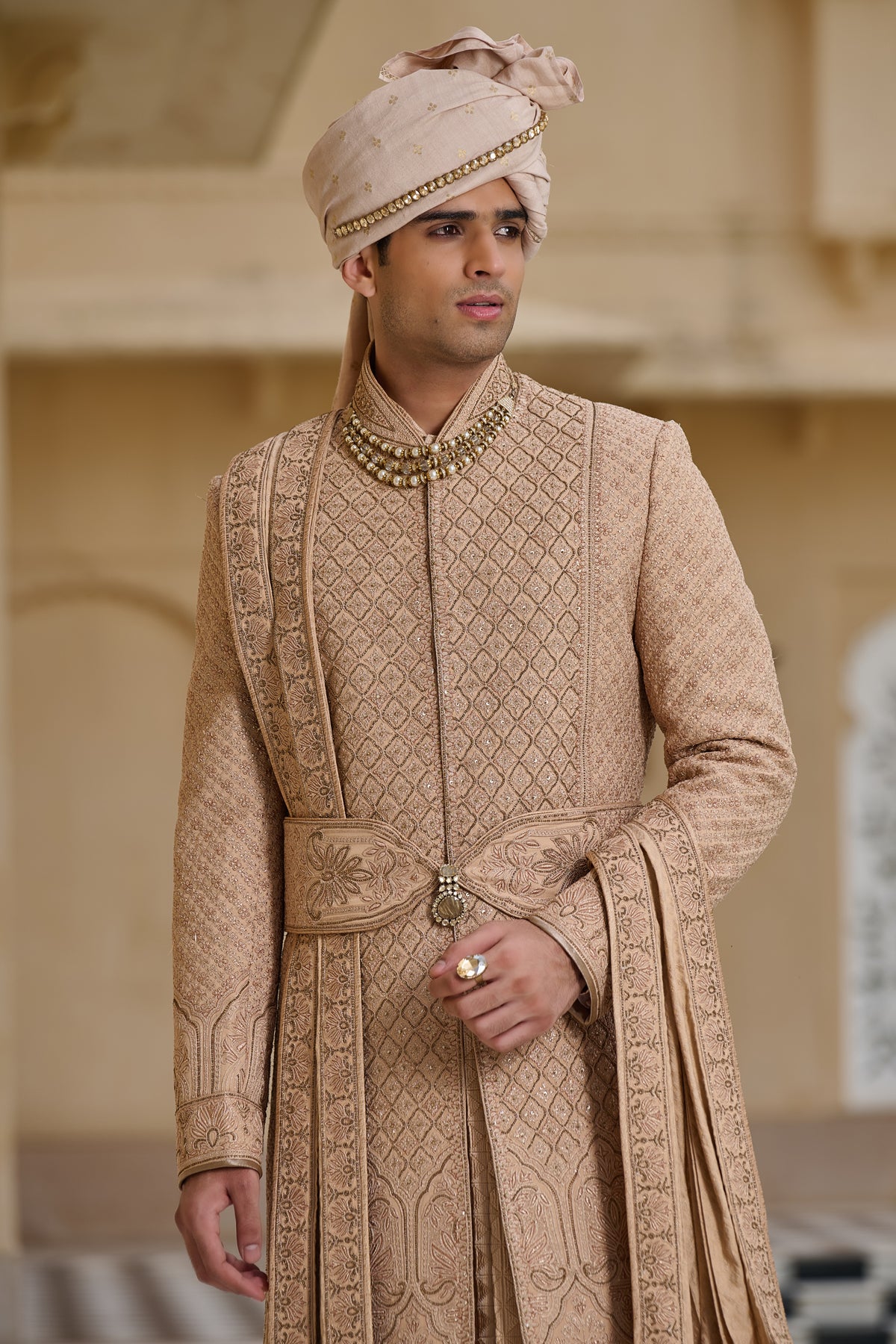 Dori Embroidered Sherwani Set