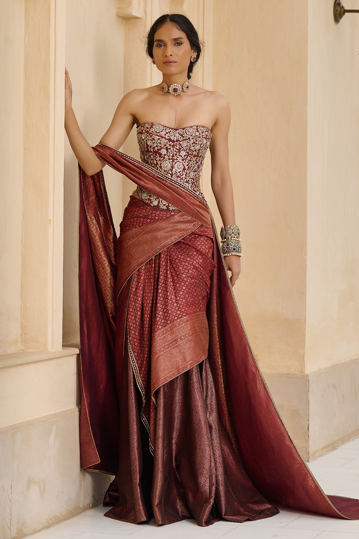 Quintessence Kanjivaram Concept Saree Quintessence Kanjivaram Concept Saree