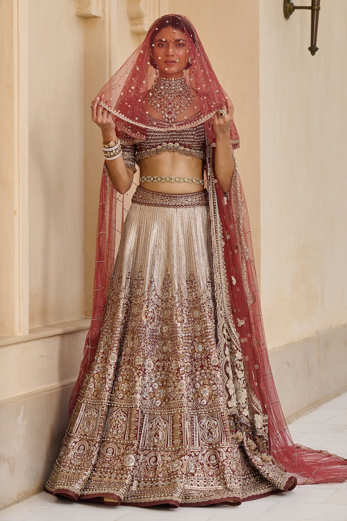 Bidri Bridal Lehenga