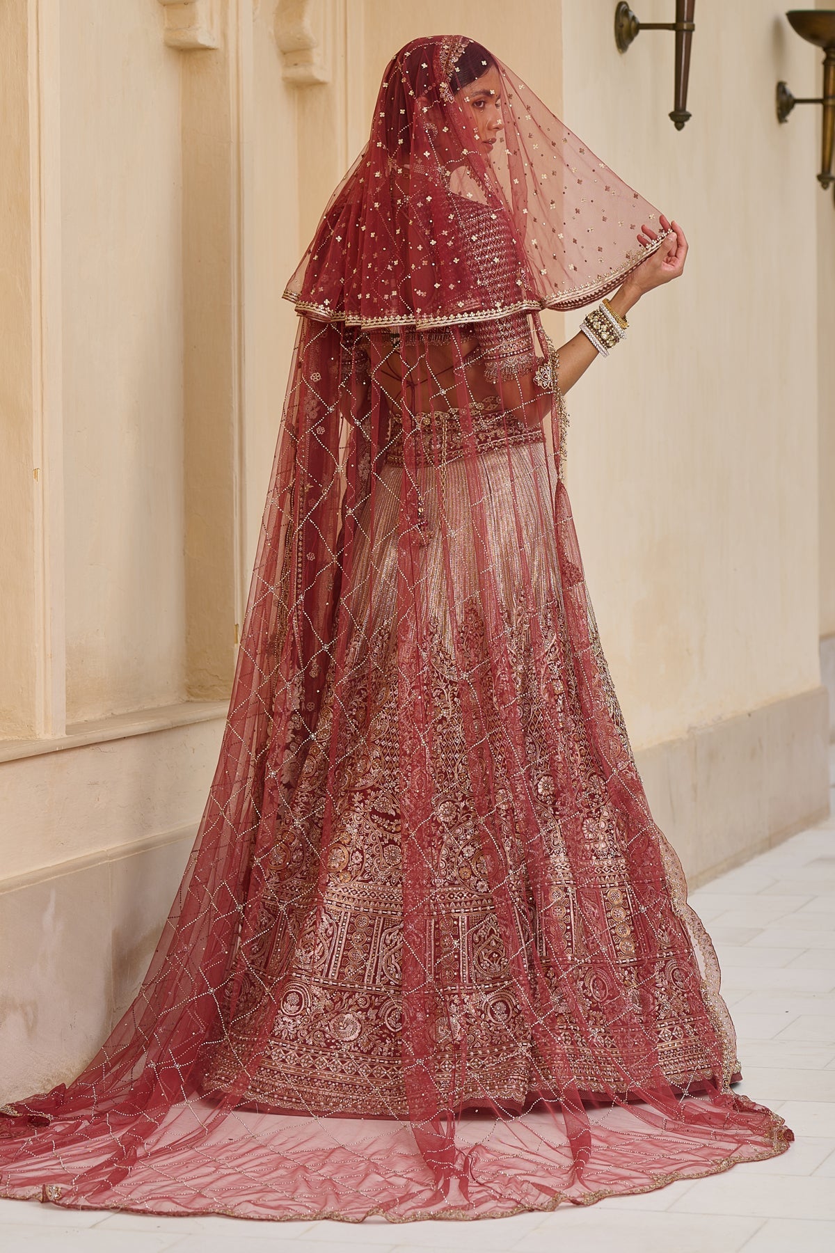 Bidri Bridal Lehenga