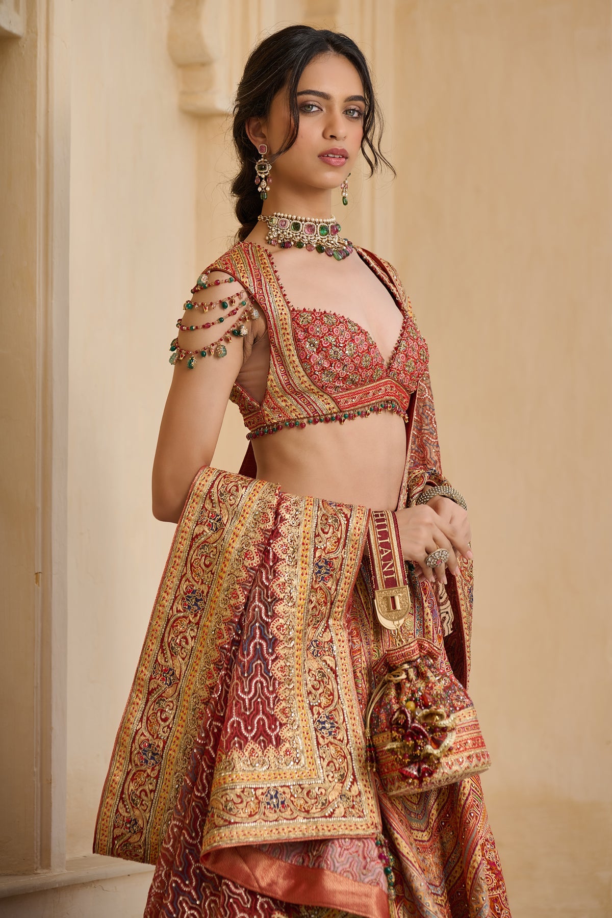 Paisley Kashida Lehenga