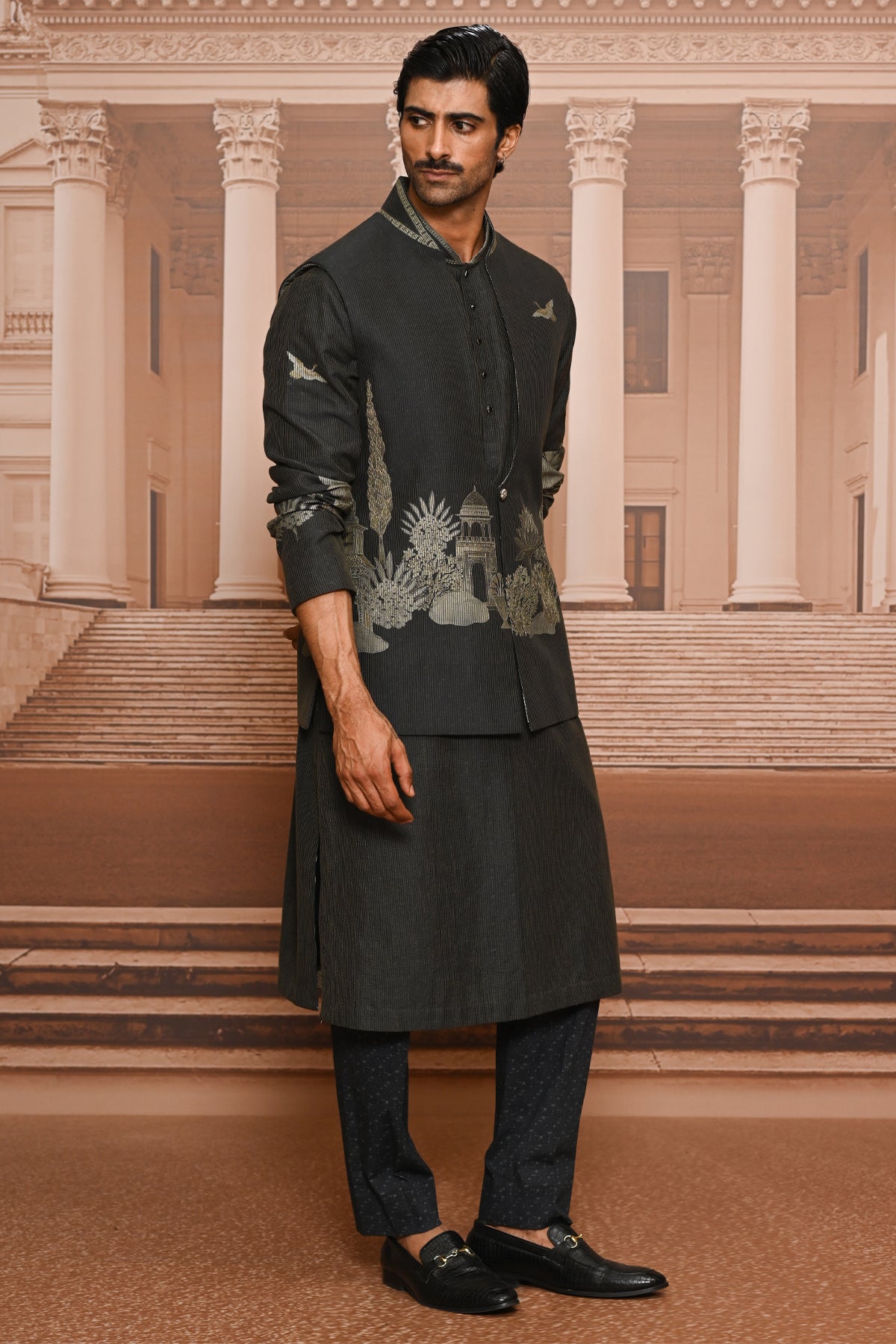 Ever Bloom Pichwai Waistcoat Set