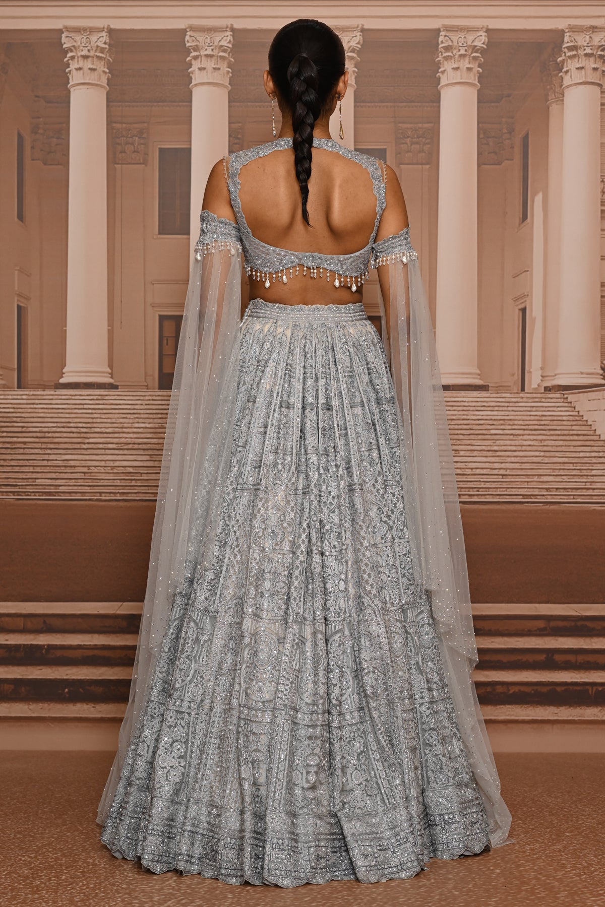 Ever Bloom Pearl Embroidered Lehenga