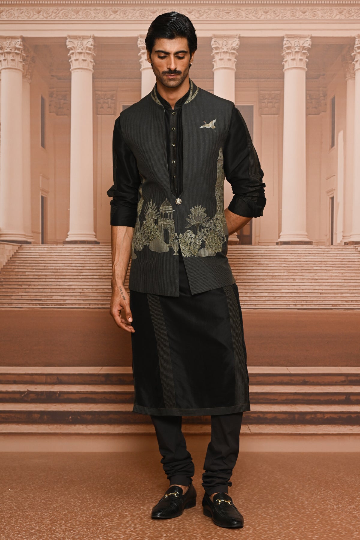 Ever Bloom Pichwai Waistcoat Set