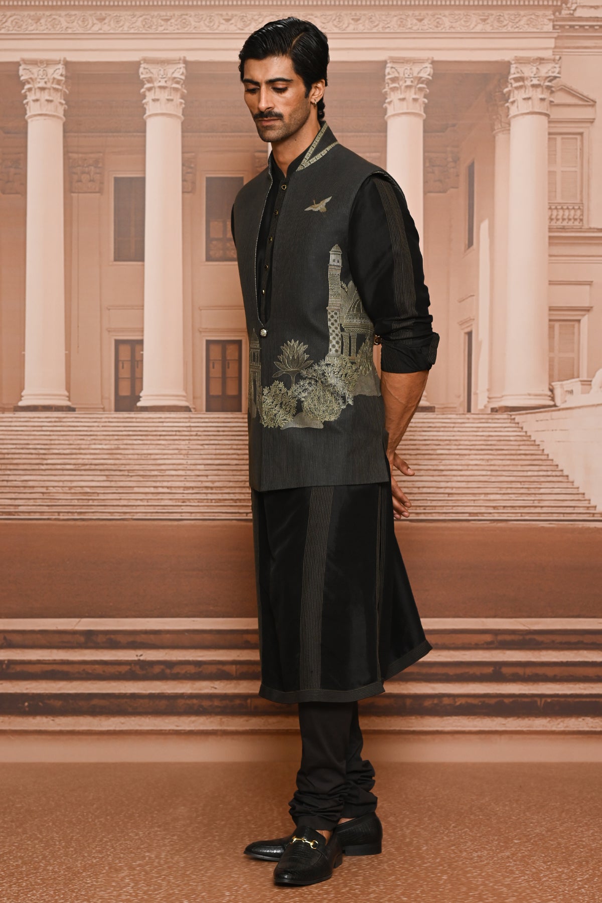Ever Bloom Pichwai Waistcoat Set