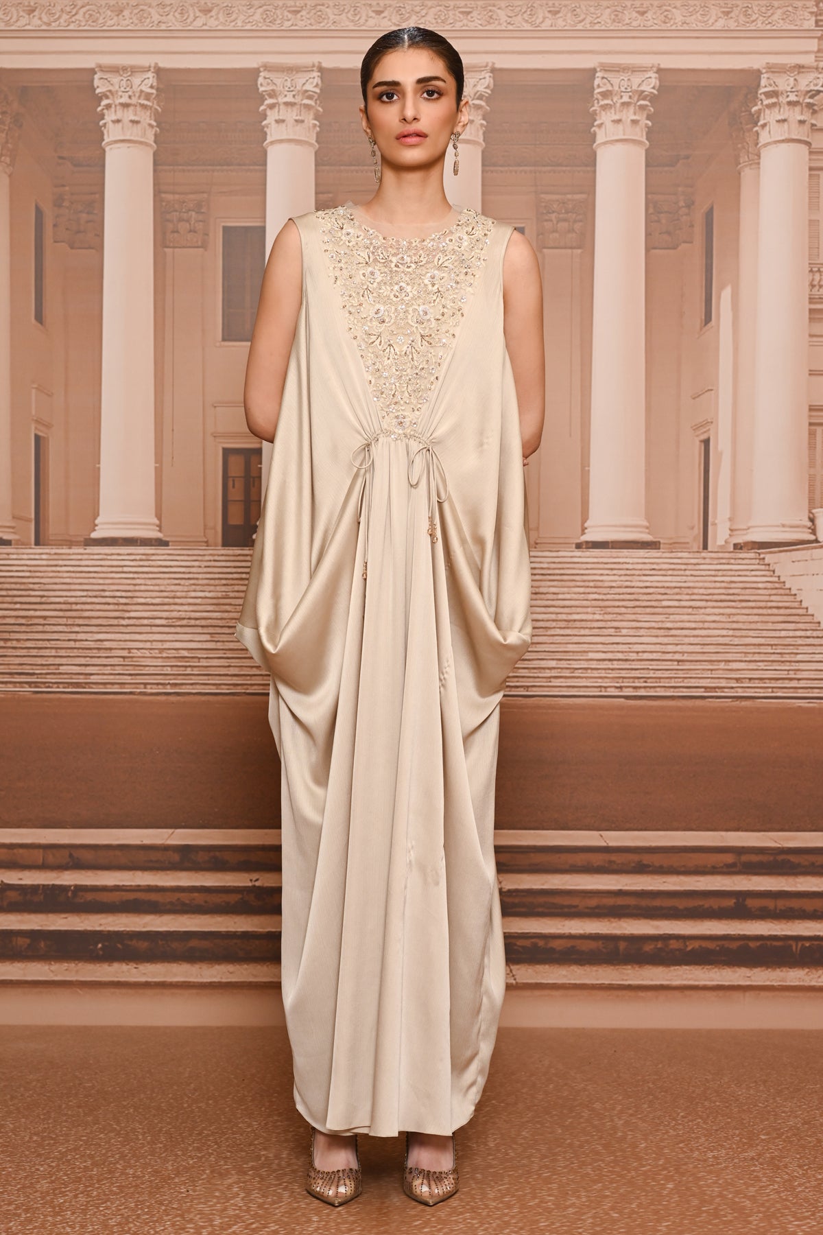 Ever Bloom Fluid Embroidered Dress