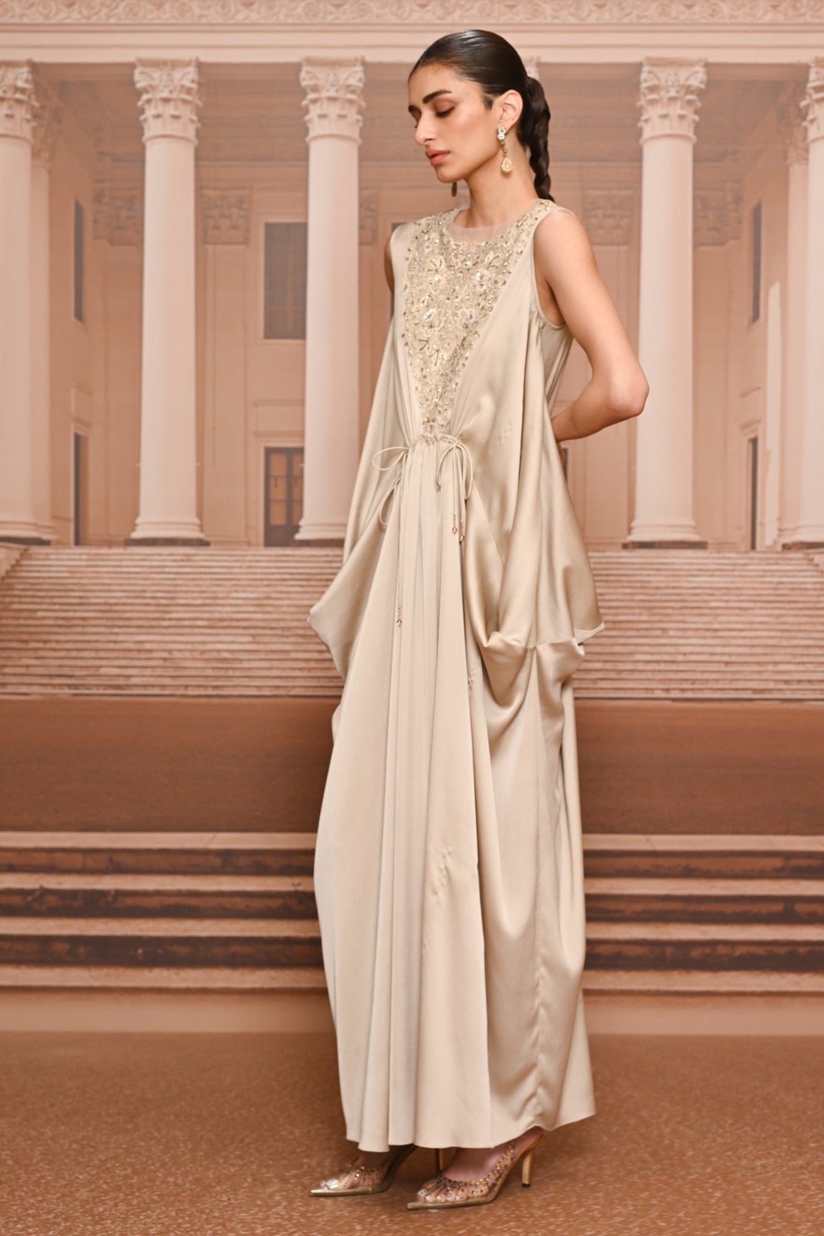 Ever Bloom Fluid Embroidered Dress