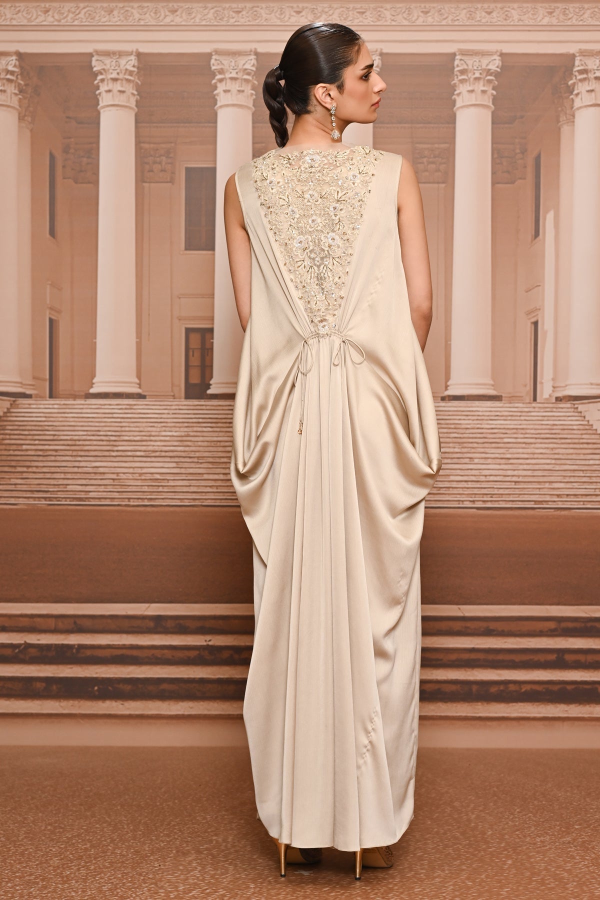 Ever Bloom Fluid Embroidered Dress