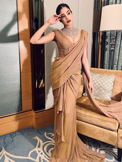 Janhvi Kapoor In Concept Saree and Blouse
