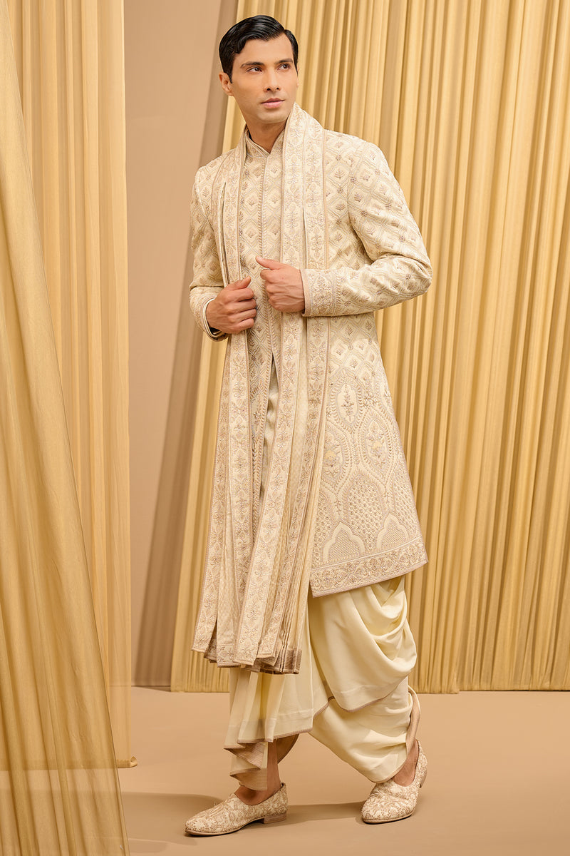 Chikankari Sherwani Set