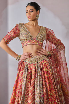 Blouse-Dupatta-Lehenga