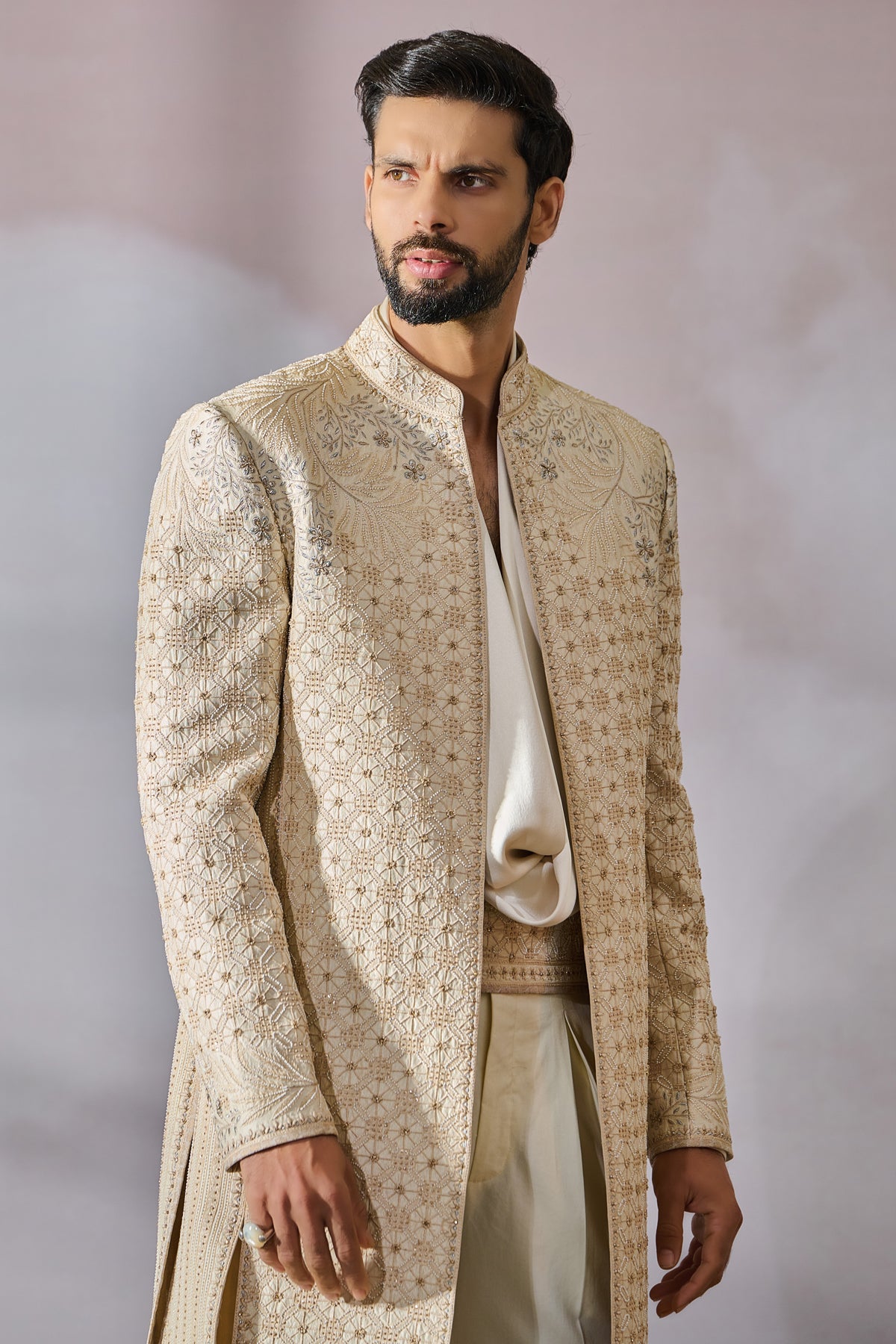Sherwani Kamarbandh Trouser Kurta