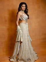 Krithi Shetty In Chikankari lehenga, blouse, and dupatta