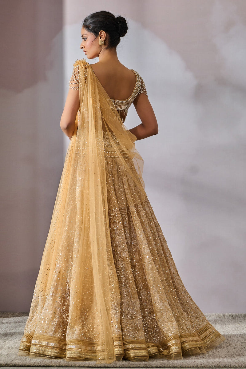 Blouse-Drape-Lehenga