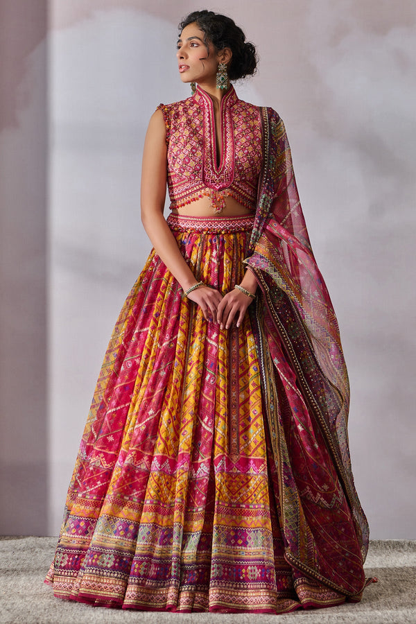 Blouse-Dupatta-Lehenga