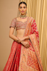 BROCADE EMBROIDERED LEHENGA