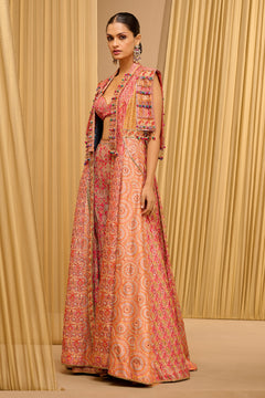 HAND-EMBROIDERED KASHIDA JACKET & SHARARA