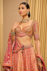 SIGNATURE HAND EMBROIDERED KASHIDA LEHENGA