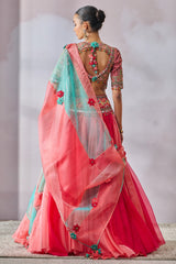 Blouse-Dupatta-Lehenga