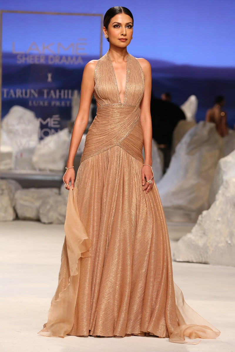 Shriya Saran In Draped Gown