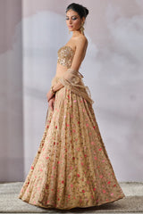 Blouse-Scarf-Lehenga