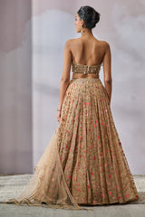 Blouse-Scarf-Lehenga