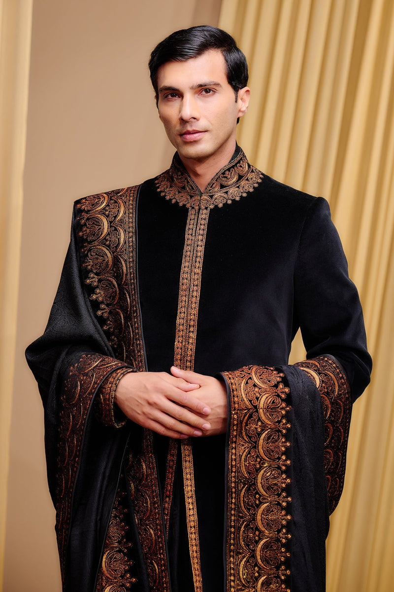 Classic Embroidered Sherwani Set