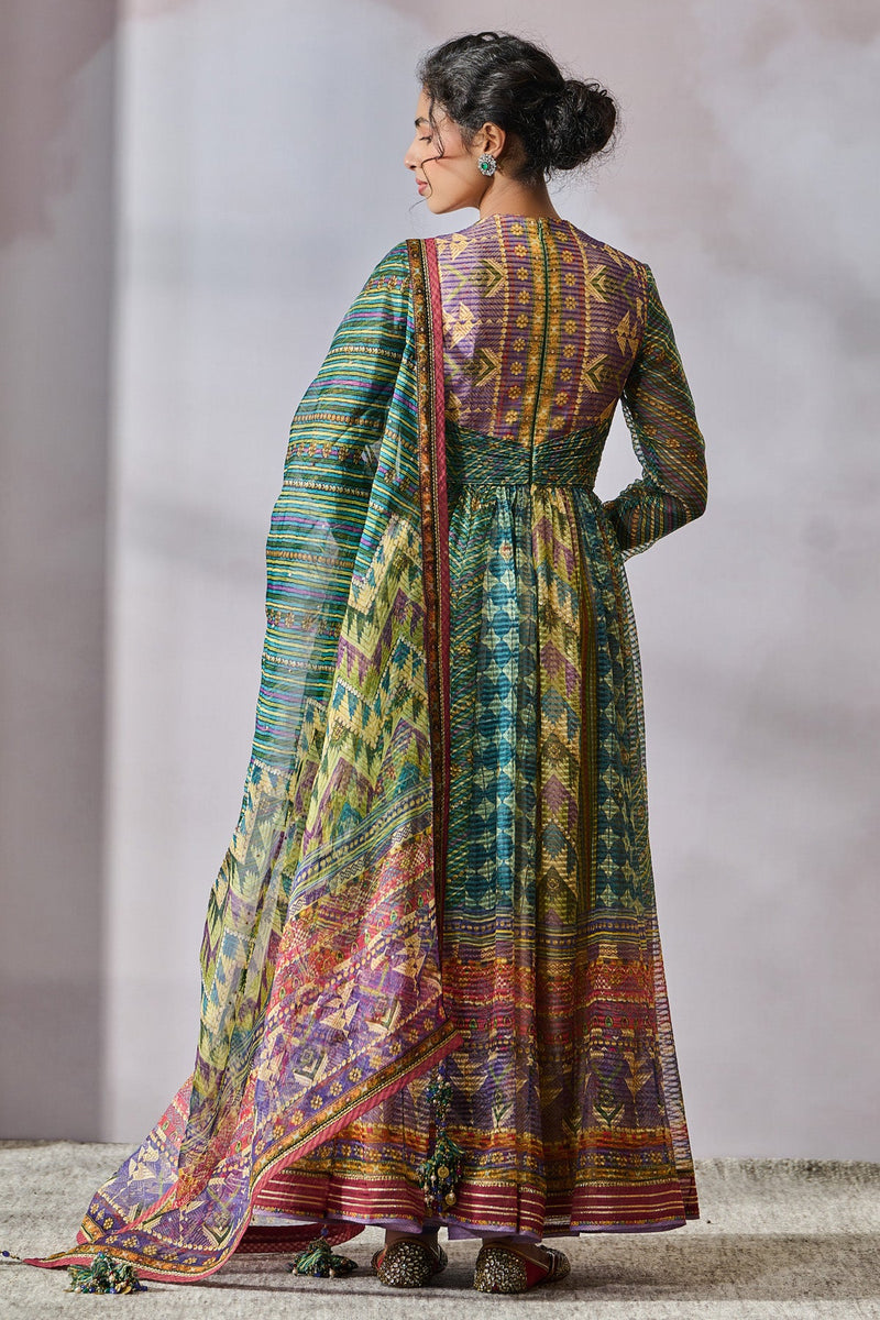 Anarkali-Dupatta-Churidar