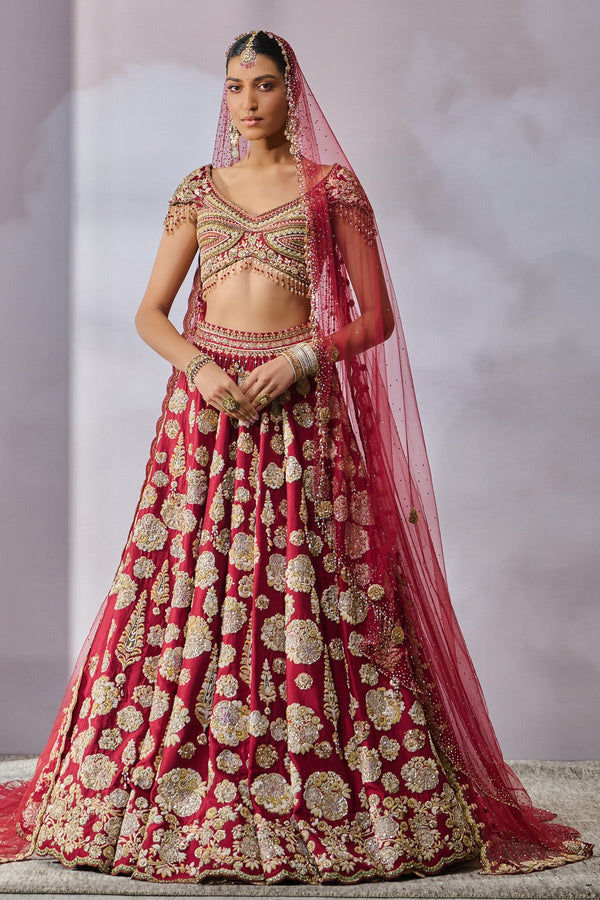 Blouse-Lehenga-Veil-Wings