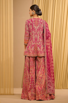 SIGNATURE HAND-EMBROIDERED KASHIDA SHARARA