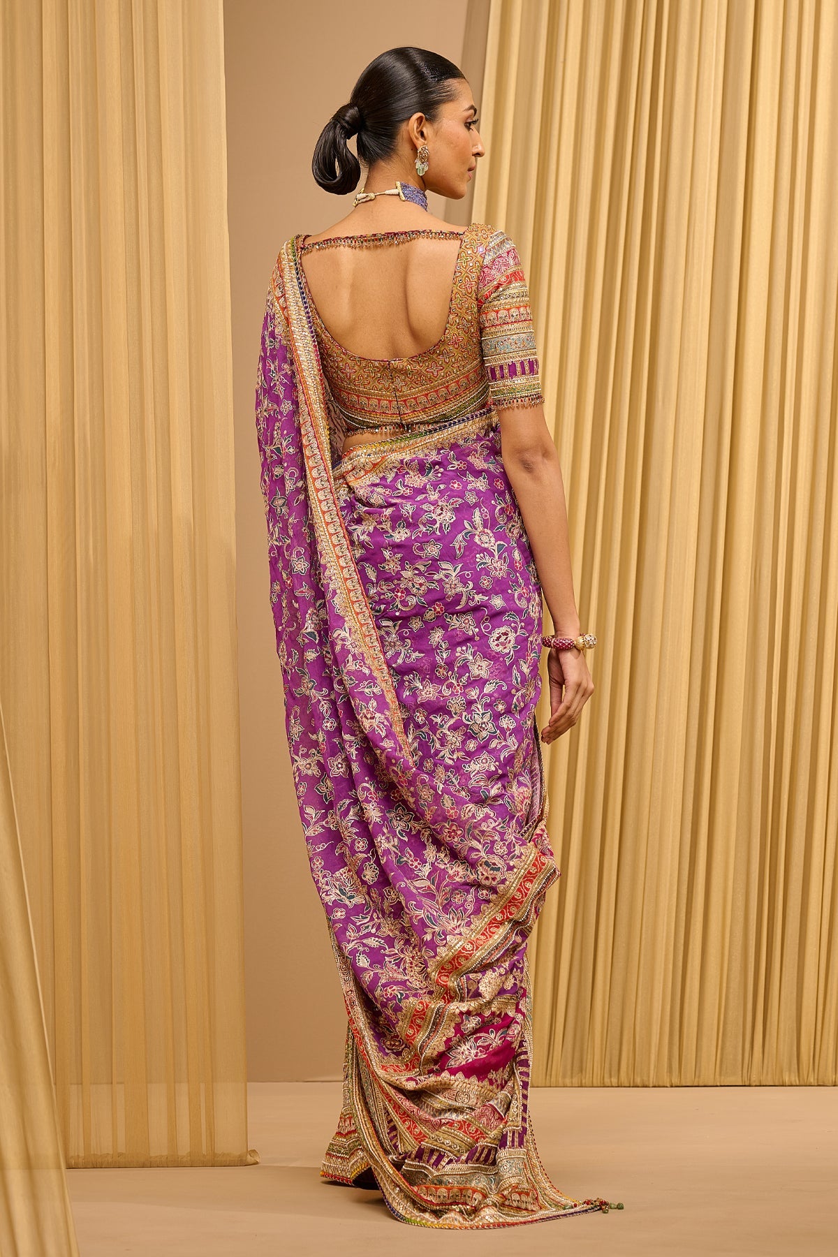 Signature Kashida Embroidered Saree