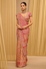 SIGNATURE HAND-EMBROIDERED KASHIDA PAISLEY SAREE