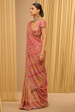 SIGNATURE HAND-EMBROIDERED KASHIDA PAISLEY SAREE