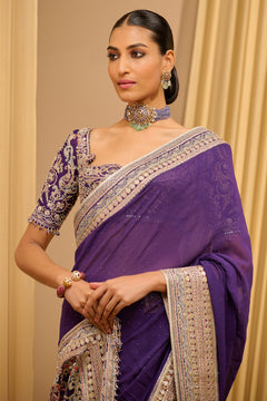 CLASSIC HAND-EMBROIDERED SAREE