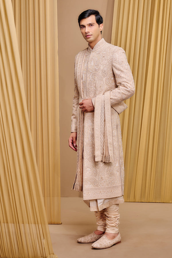 Classic Embroidered Sherwani Set