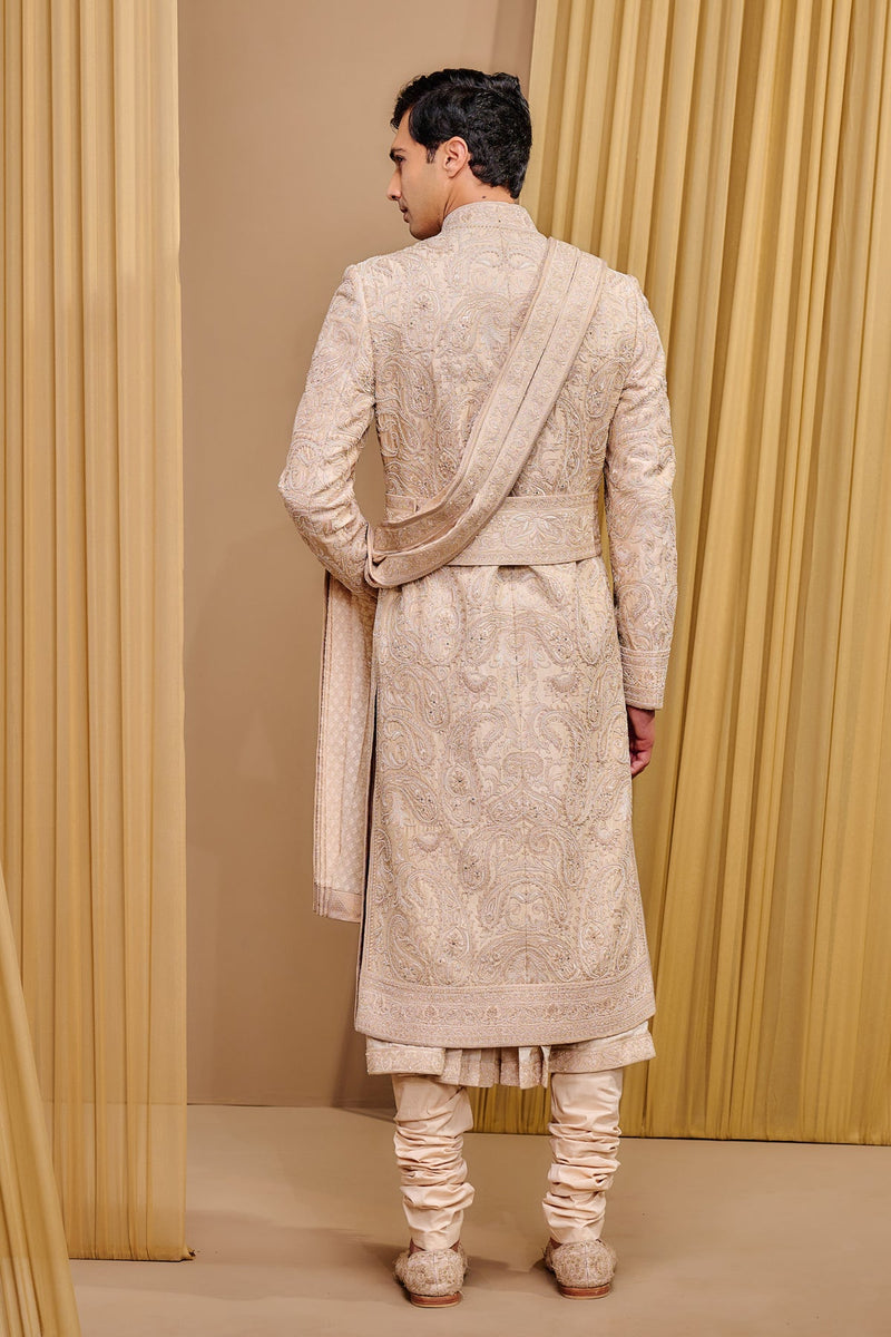 Classic Embroidered Sherwani Set