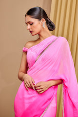 Classic ombre chiffon saree