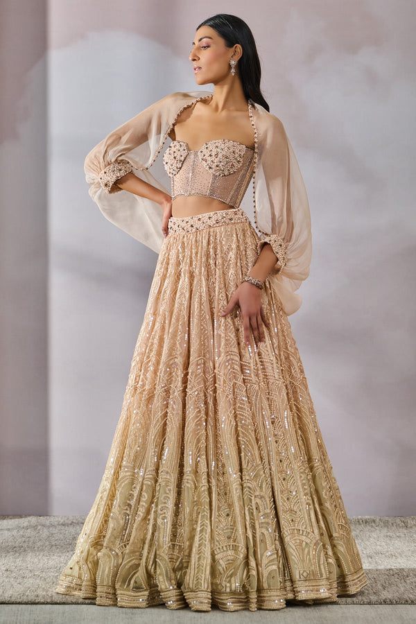 Bustier-Shirt-Lehenga