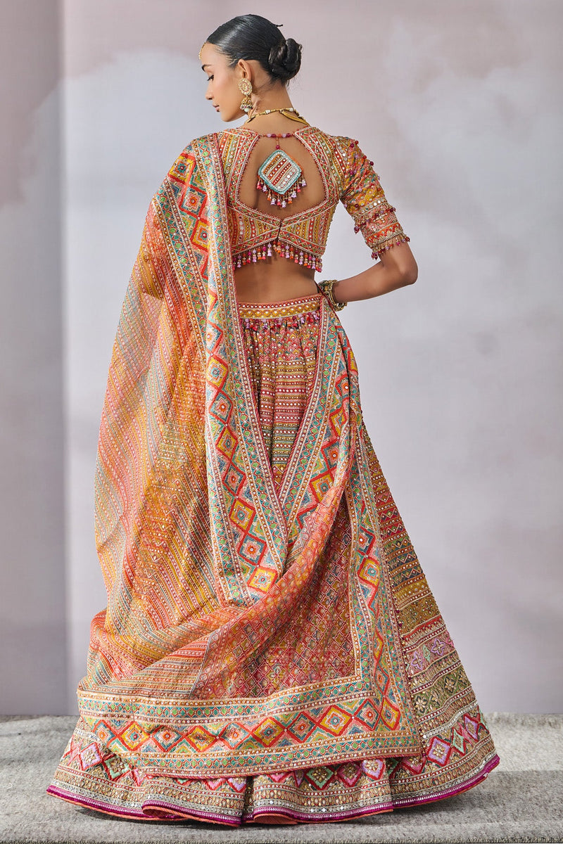 Blouse-Dupatta-Lehenga