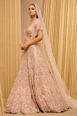 CLASSIC FLORAL EMBROIDERED LEHENGA