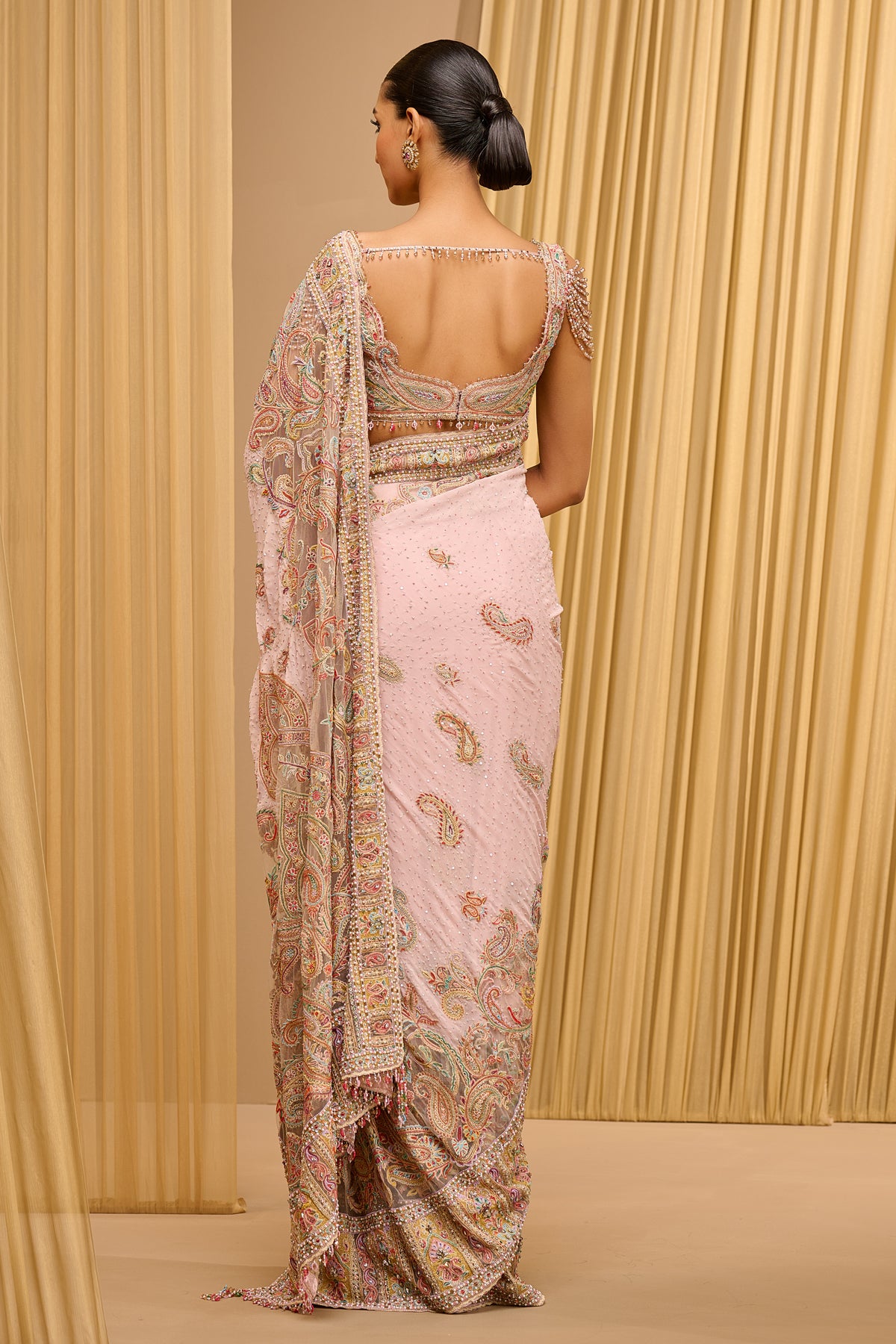 Paisley Embroidered Classic Saree