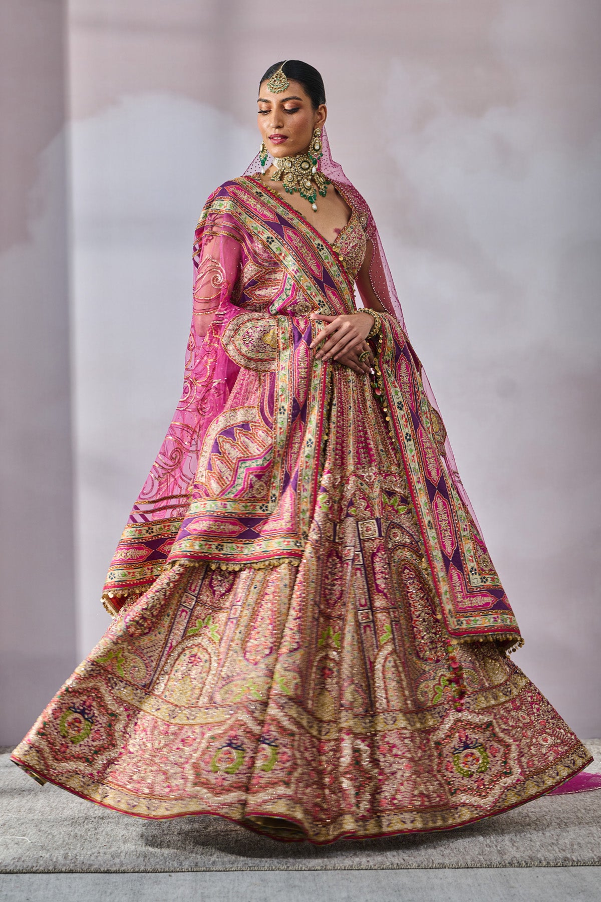 Blouse Dupatta Lehenga Veil